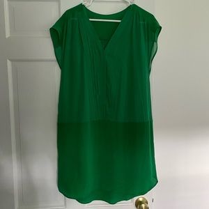 Madewell, green shift dress